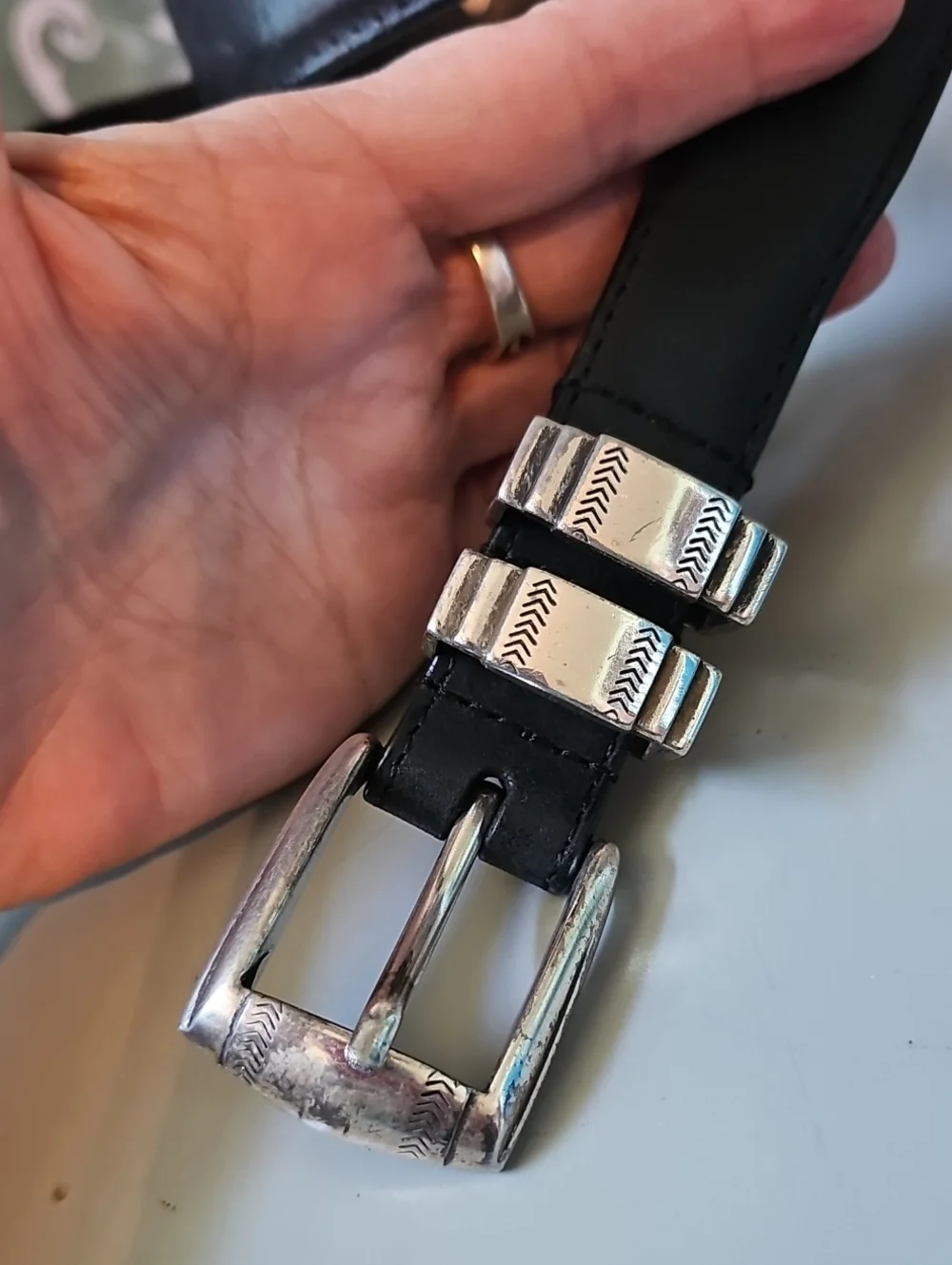 AML3000 Golf Theme Leather Belt